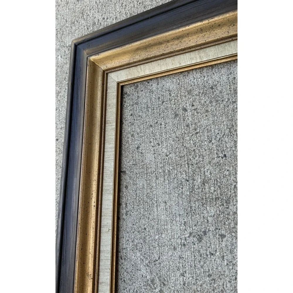 VTG Hand Carved Solid Wood Picture Frame 20